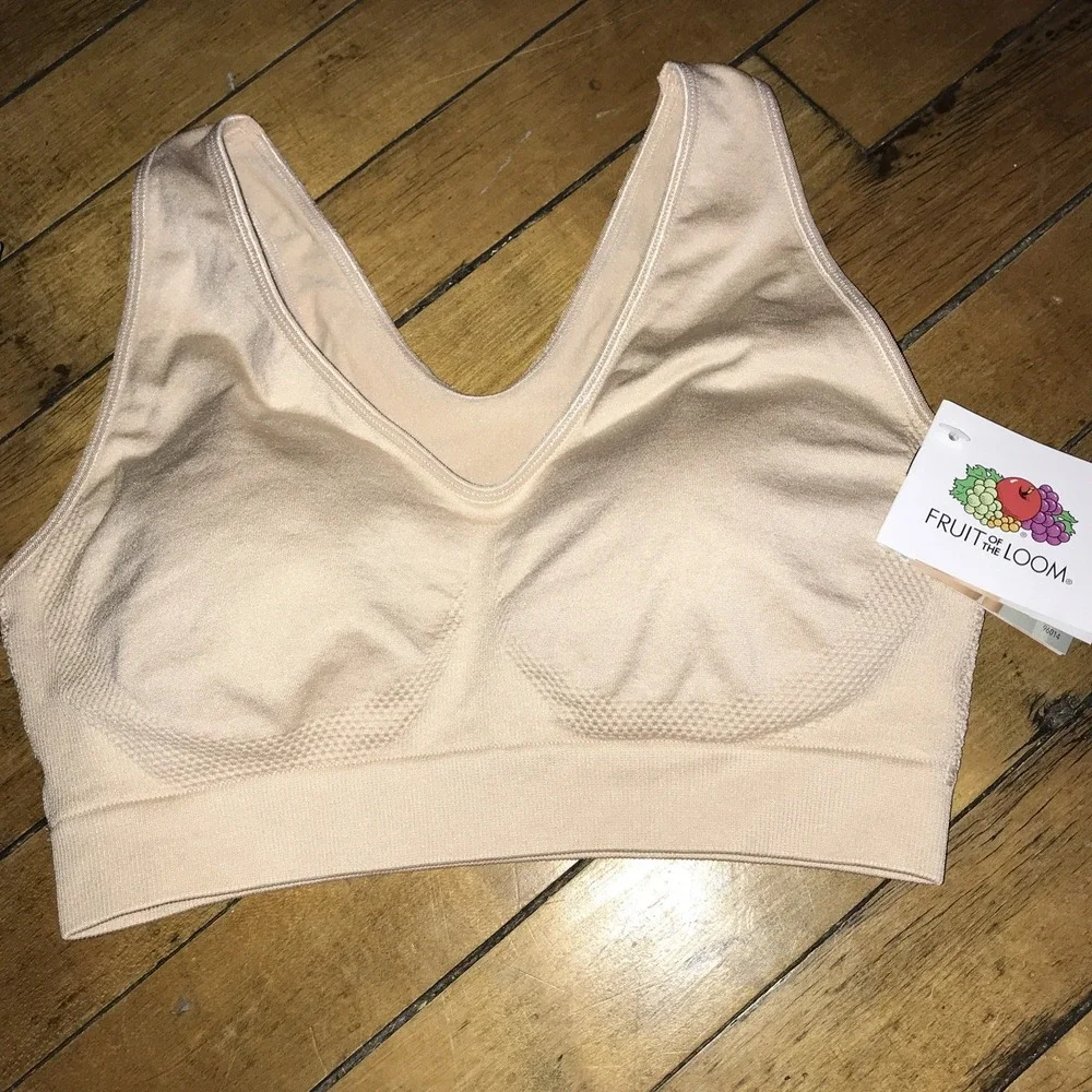 Fruit Of The Loom‎ Juniors Size Small Bra Beige NWT